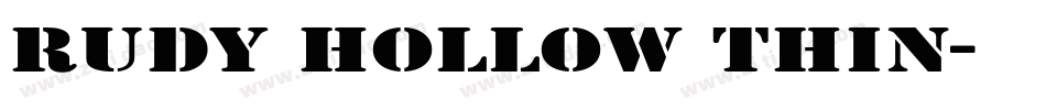 Rudy Hollow Thin字体转换